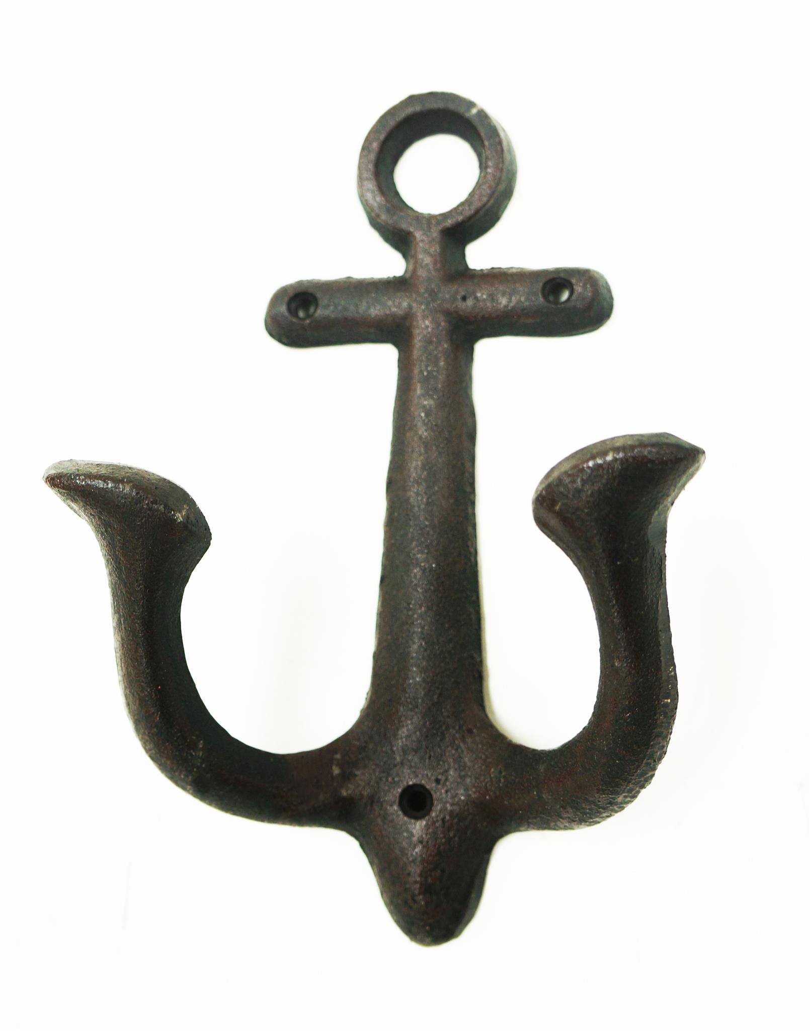 Anchor Hook Large Black  Heritage House Interiors